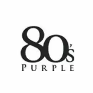80 s Purple logo