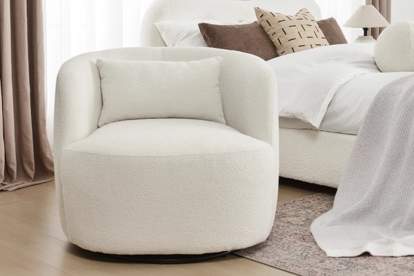Kelly Clarkson Home Sydney Upholstered Swivel Armchair